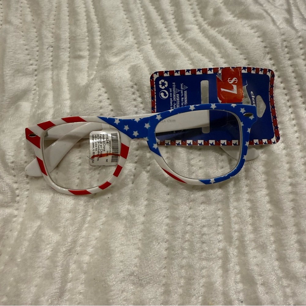 10 for $10 Patriotic Red, White, and Blue Star Glasses